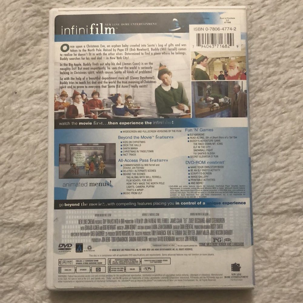 Elf Dvd Excellent Condition - Picture 2 of 3